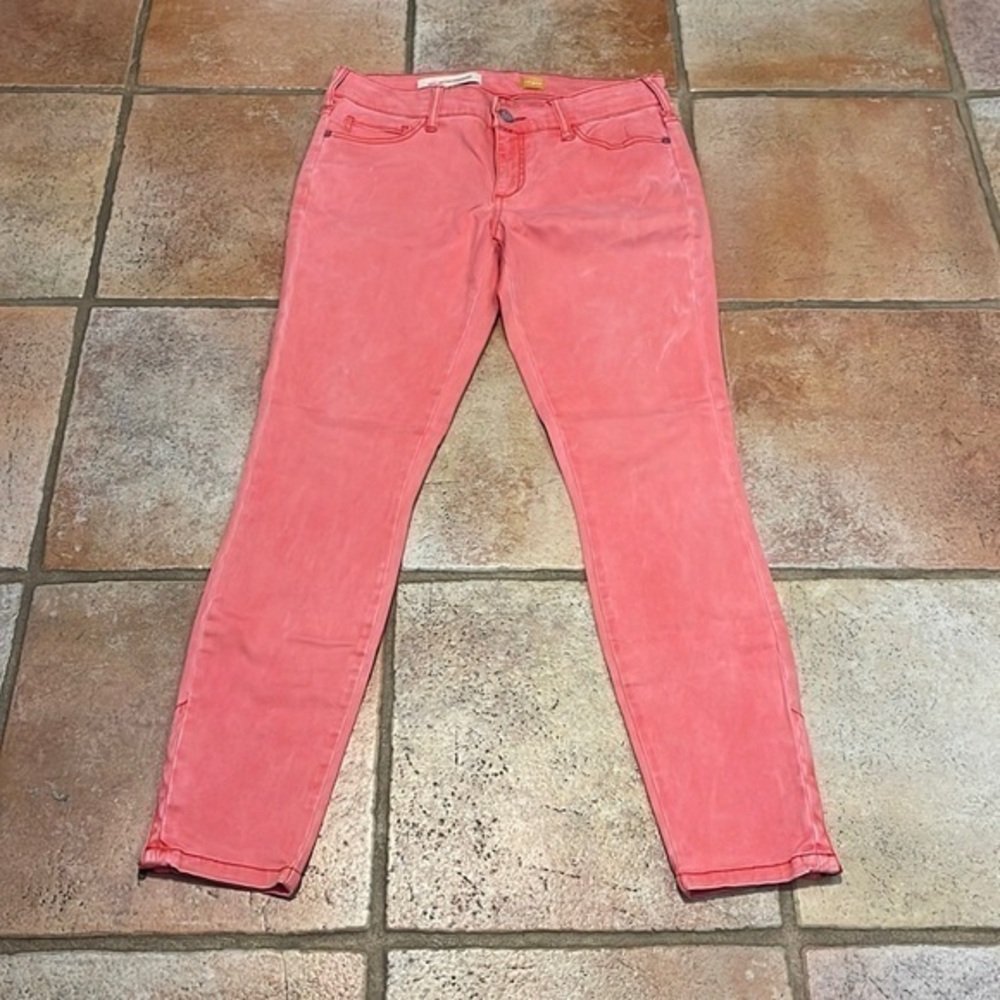 Anthropologie, Pilcro and the letterpress skinny ankle zip ultrasoft jeans